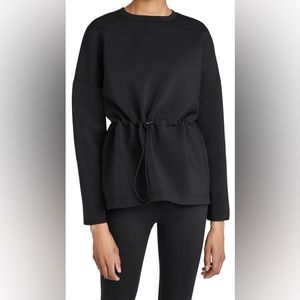 Sweaty Betty Grace Crew Neck Sweatshirt In Black Size L